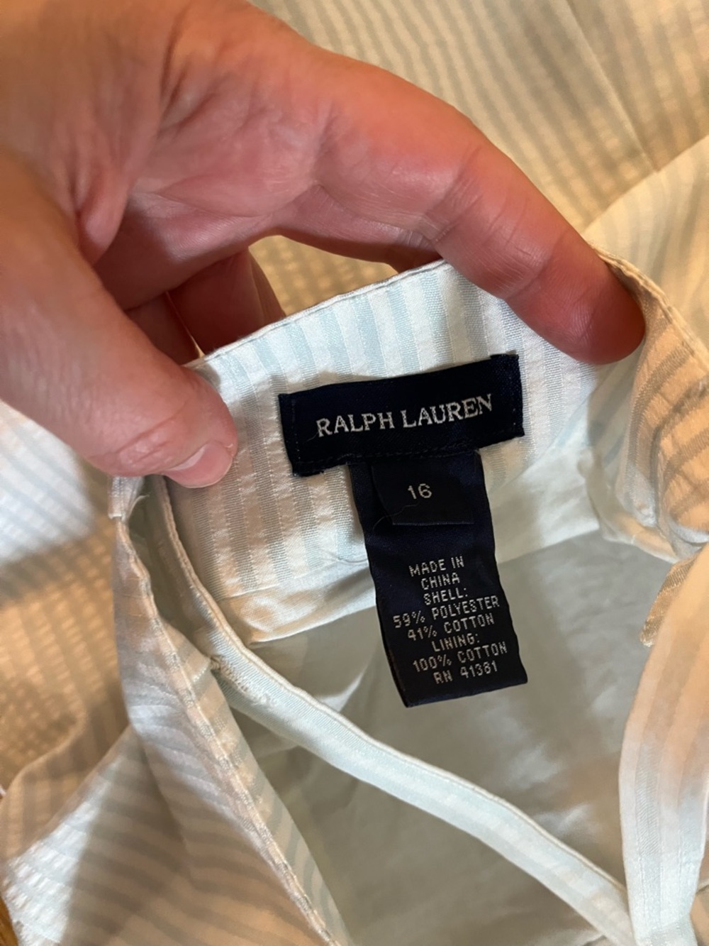 Ralph Lauren White Striped Ruffle Hem Sundress NWT - Picture 7 of 9